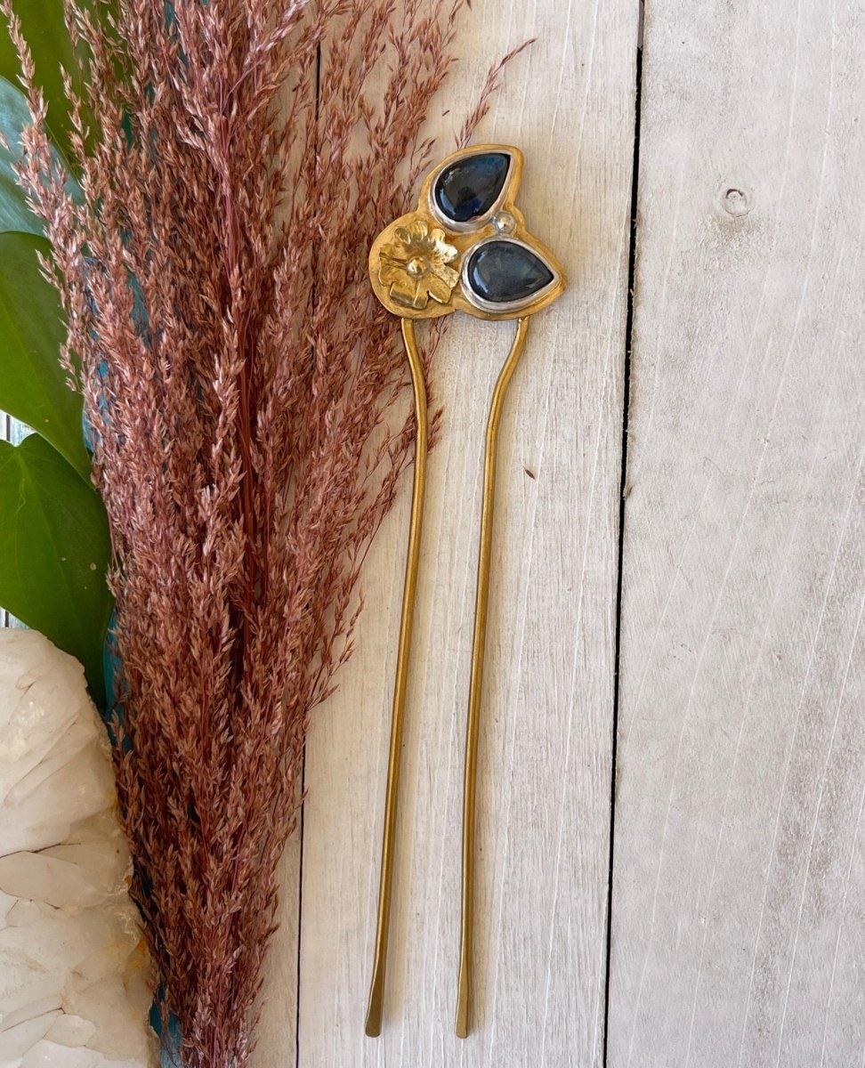 Labradorite Hair Fork