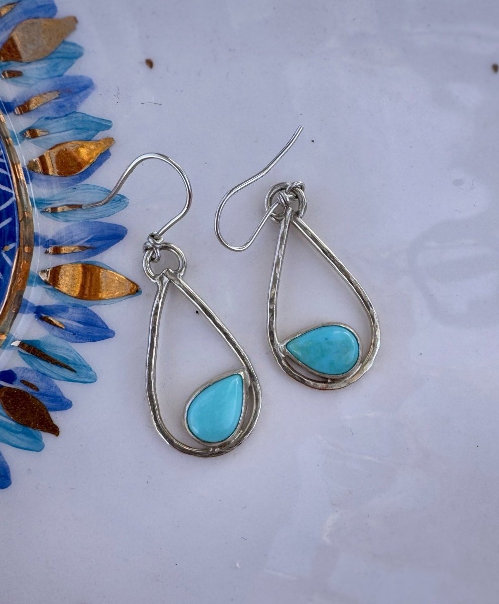 Turquoise Teardrop Earrings