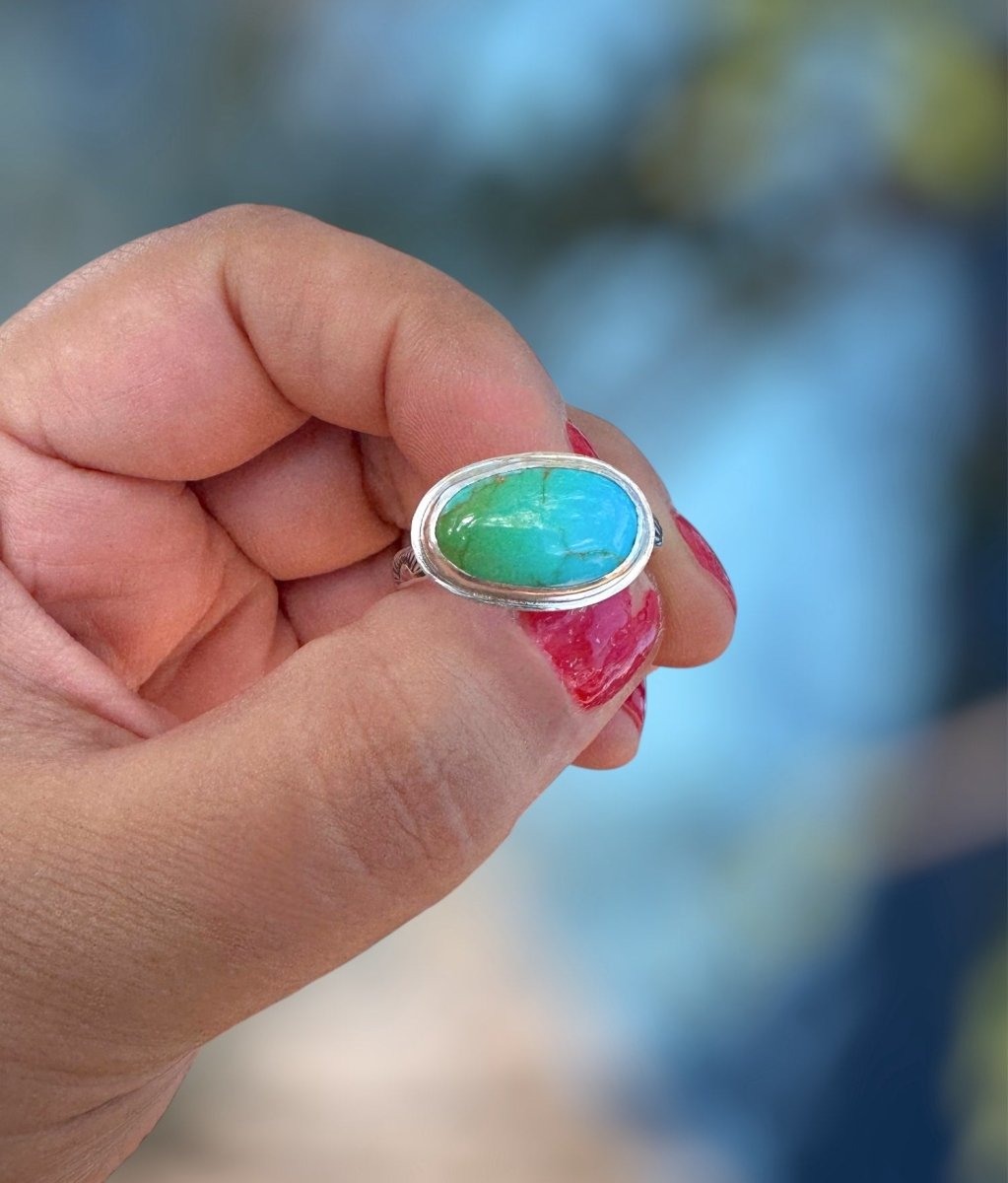 Turquoise Horizontal Ring - Design 01