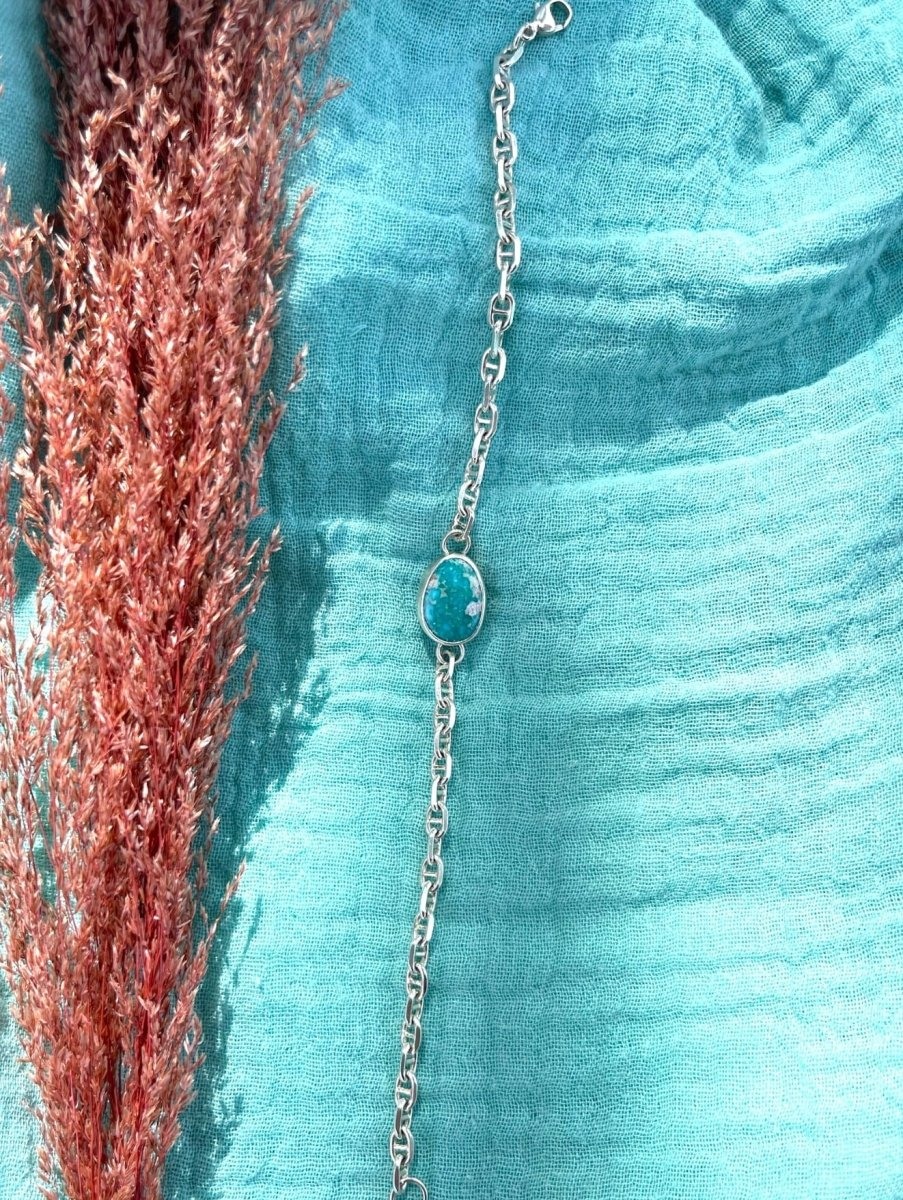 Whitewater Turquoise Chain Bracelet