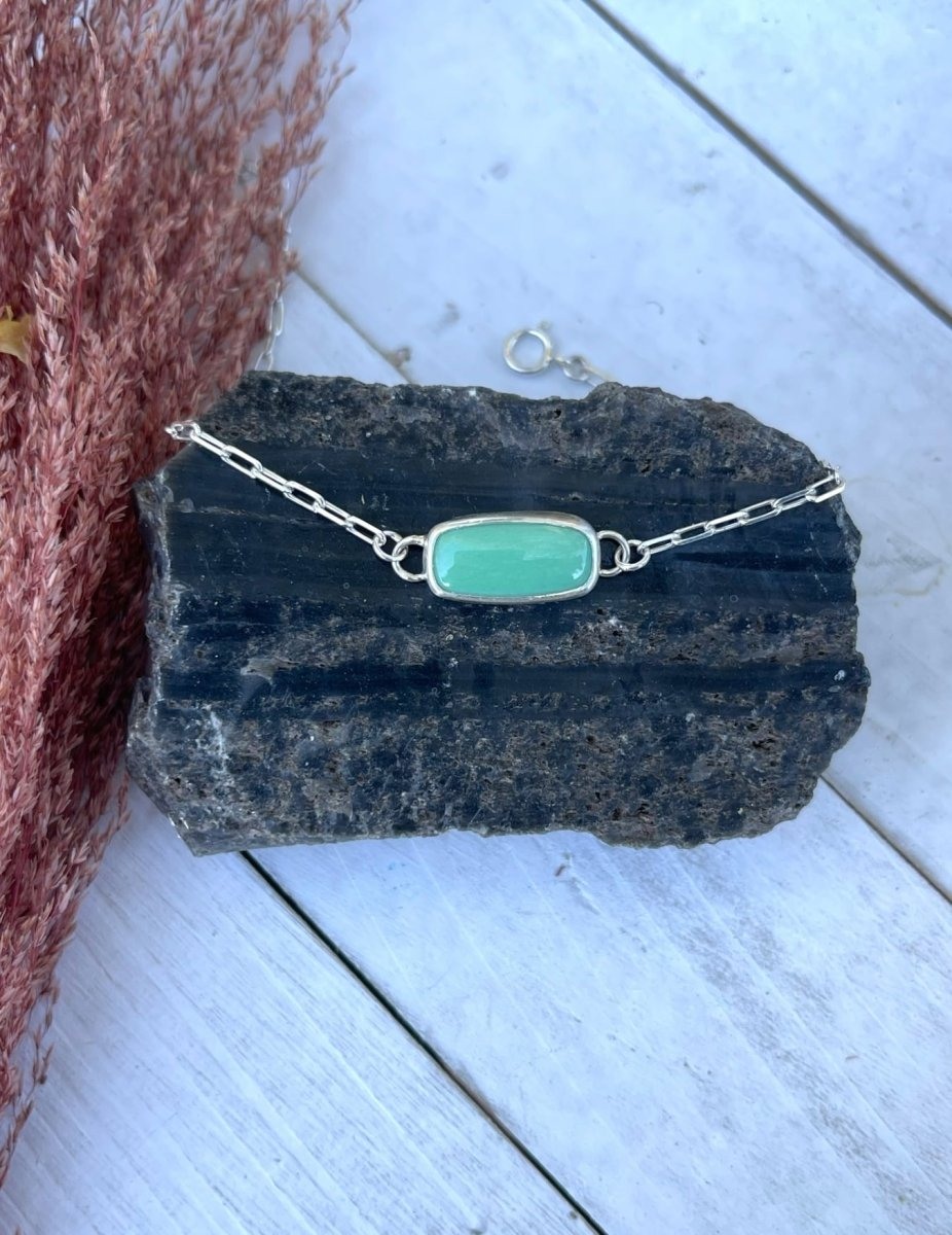 Variscite Chain Bracelet - Design 01