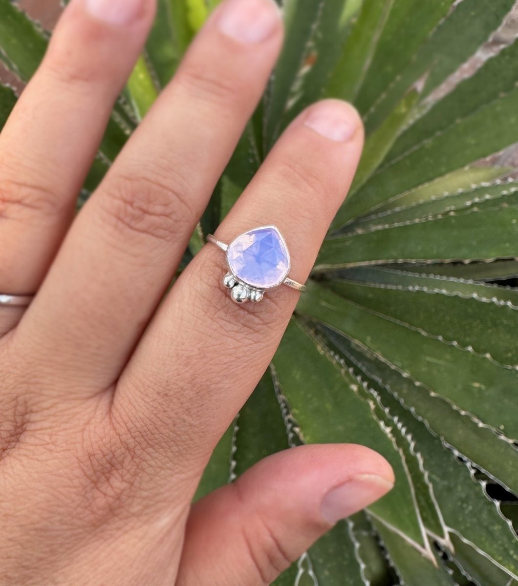 Another view of Lavender Moon Quartz Ring - Design 02