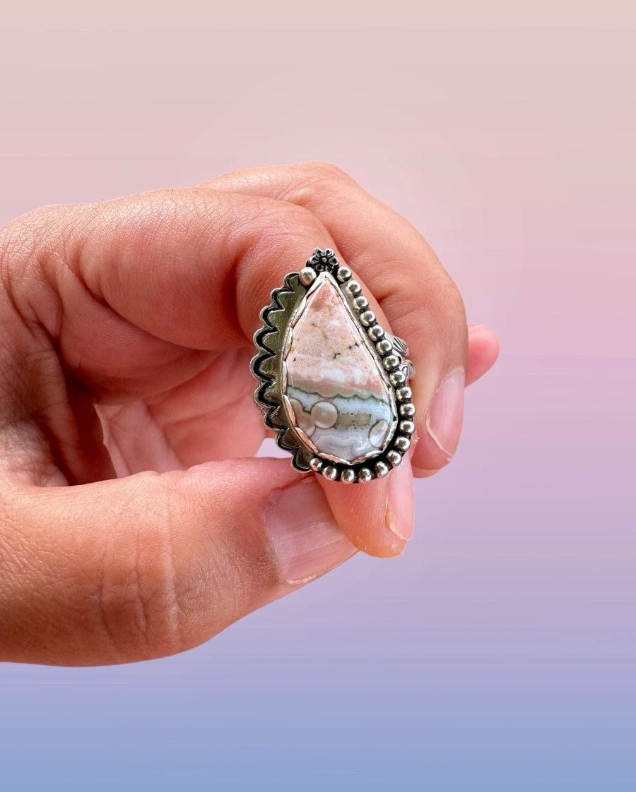 Ocean Jasper Swirl Ring