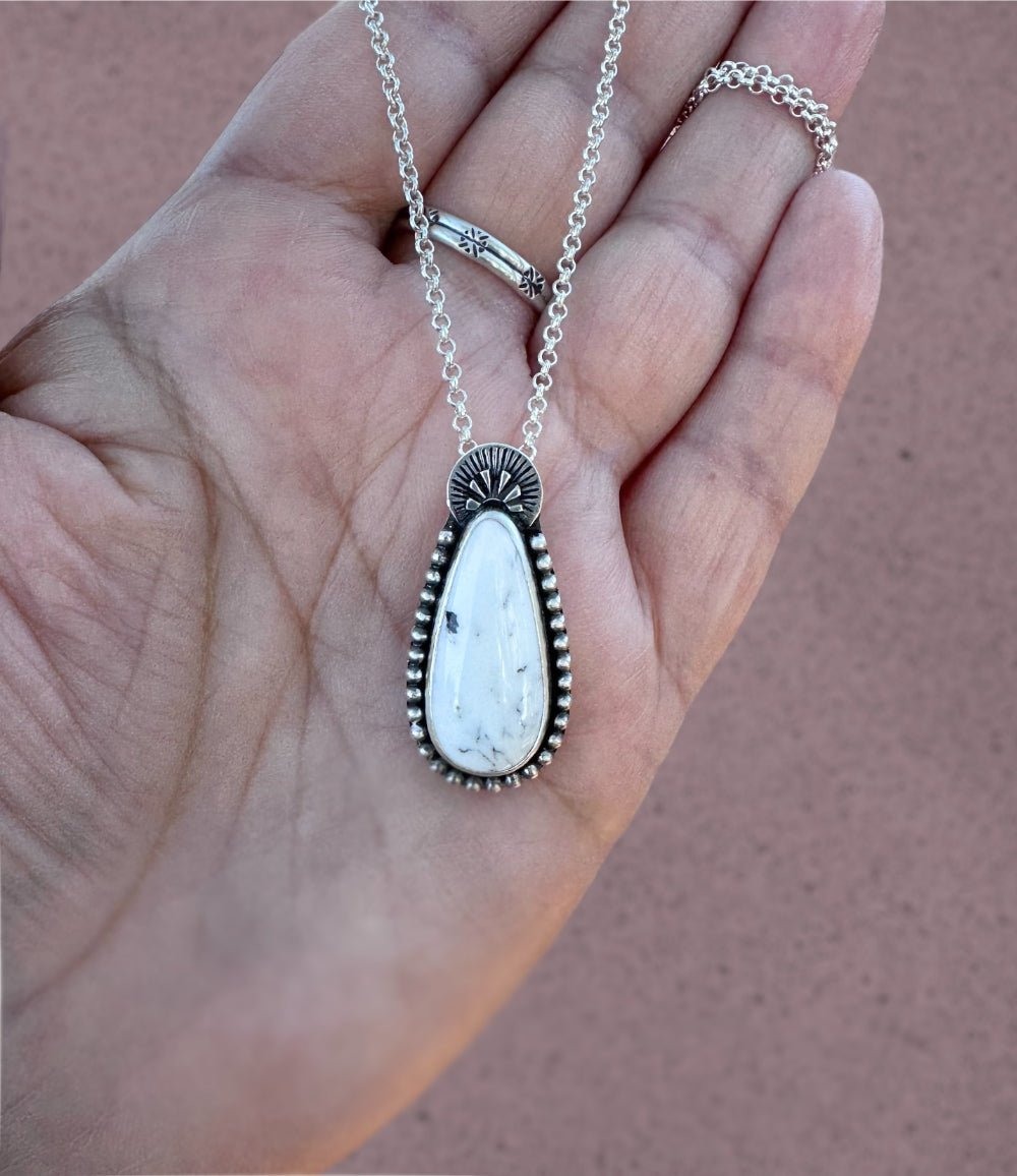 Another view of White Buffalo Pendant