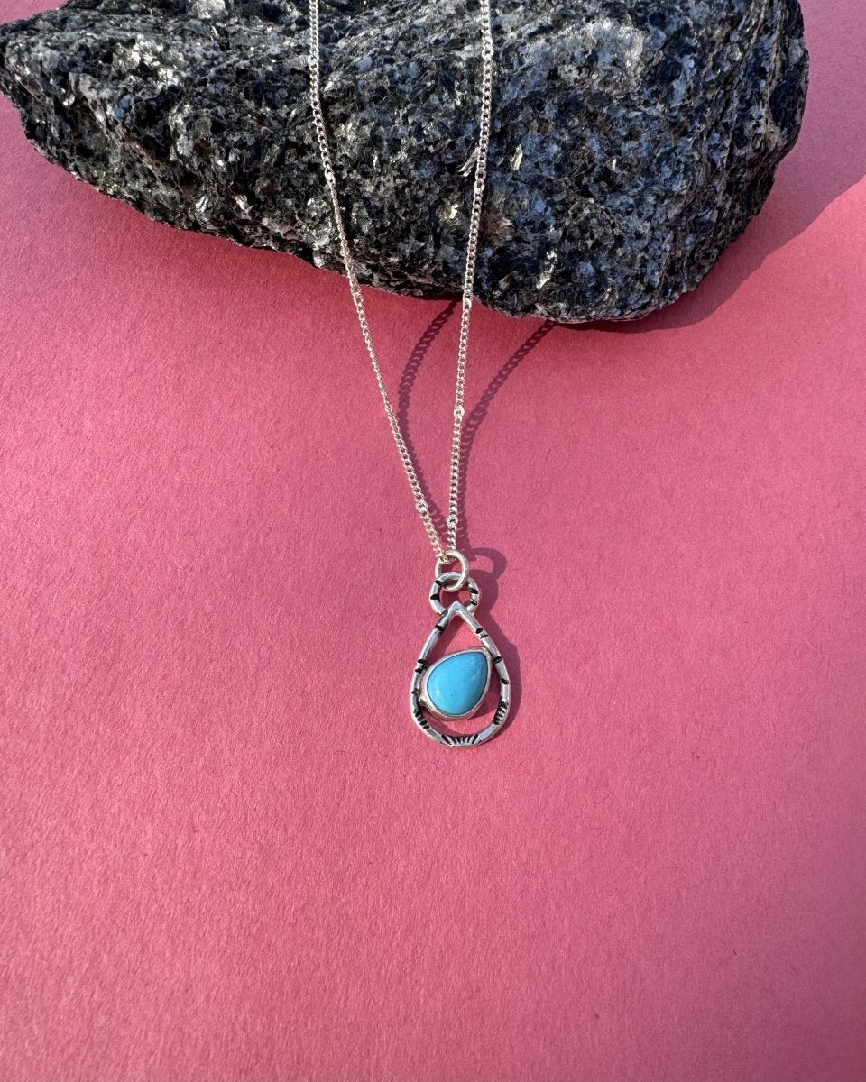 Another view of Turquoise Necklace