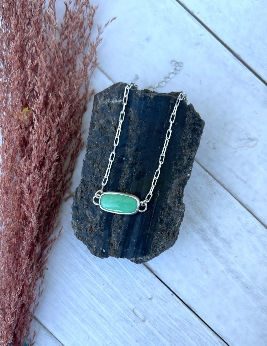 Variscite Chain Bracelet - Design 02